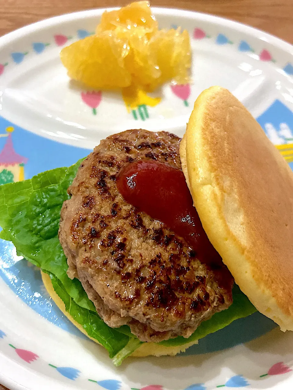 ホットケーキバーガー|海山つぶさん