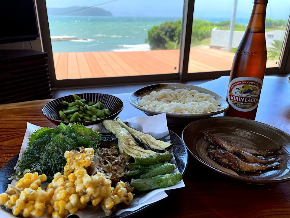 Snapdishの料理写真:2022.6.25 天ぷら&素麺で㊗️SD 2,700投稿🎉🎉🎉|ゆみずさん