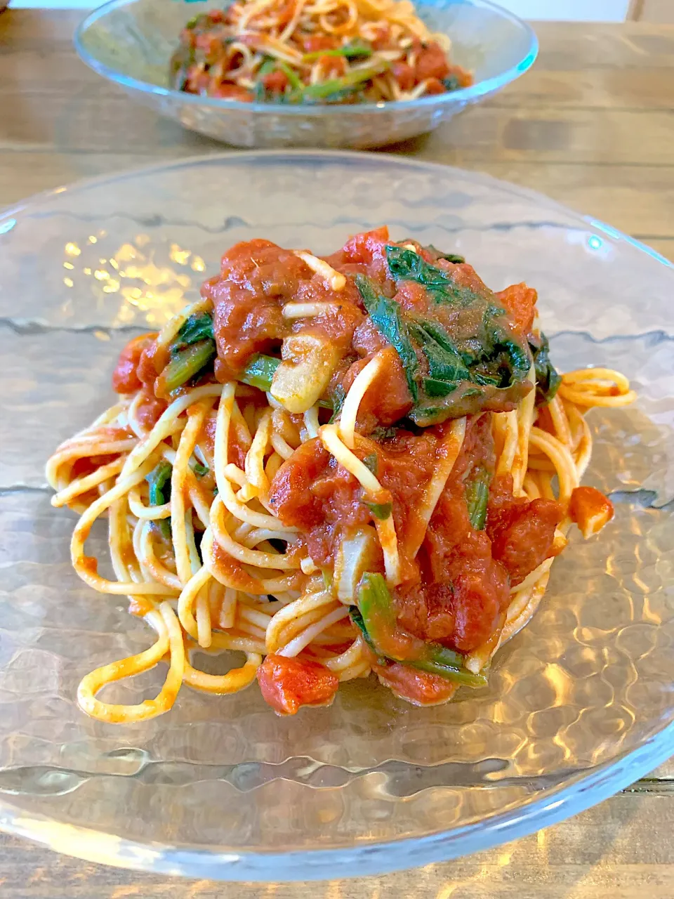 アンチョビほうれん草のトマトパスタ🍅|mi♡さん