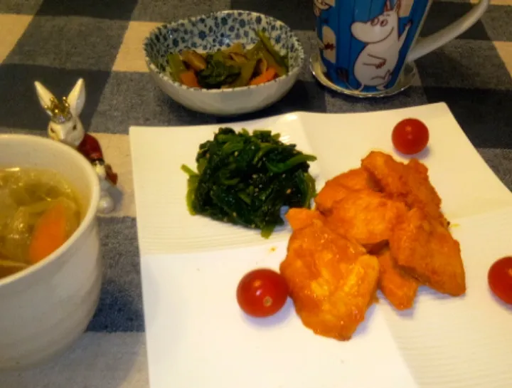 Snapdishの料理写真:'22．6/25
今夜は下味冷凍🐔ちゃんむね肉のやみつきチキン😋|たえさん