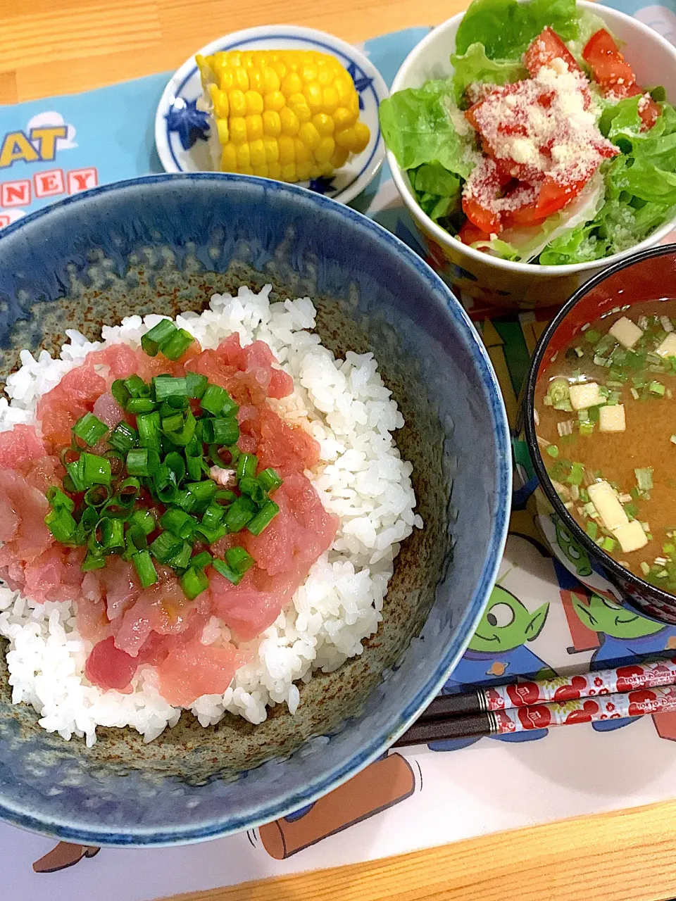 ネギトロ丼定食|ぺろたんさん