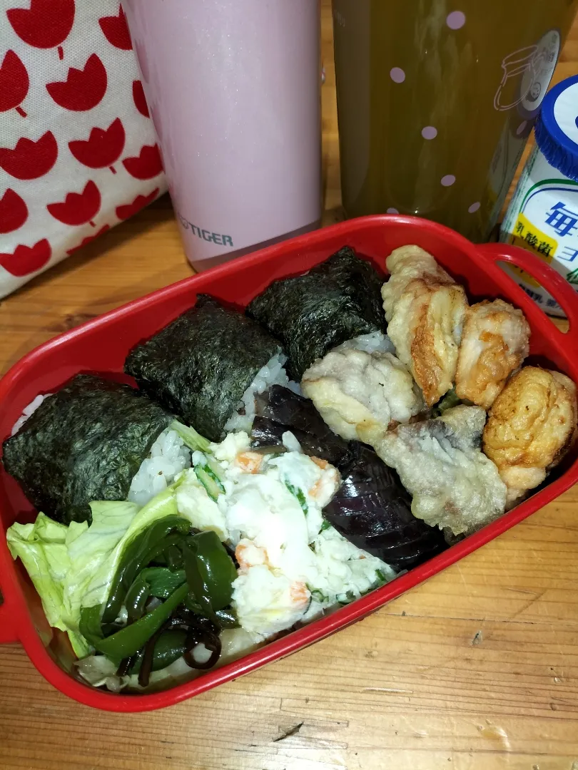 私弁当🍱
椎茸　竹輪　鳥天😄|miimiさん