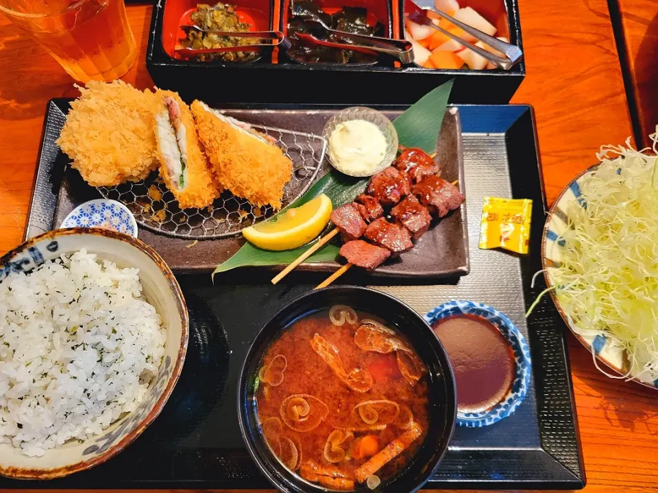 串カツランチ|モコさん