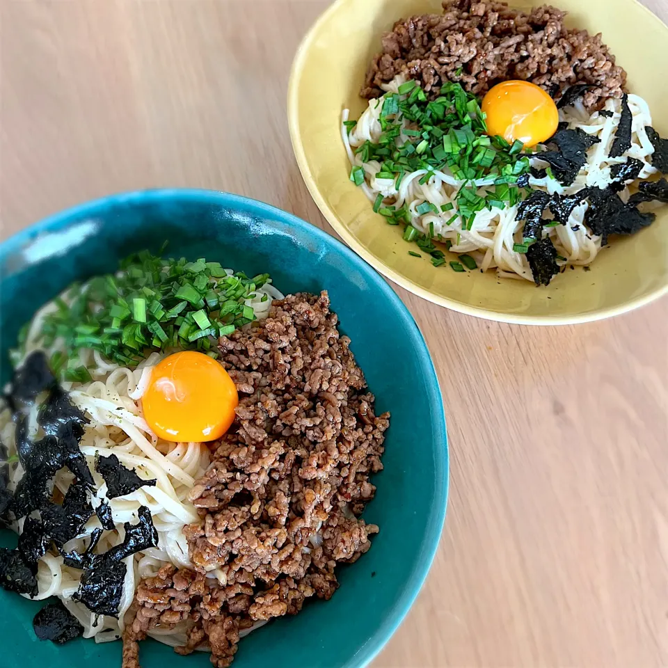 Snapdishの料理写真:台湾まぜそば風うどん|tooonさん