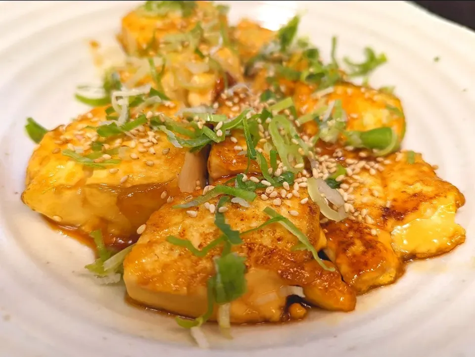 ふわふわ甘辛！豆腐の照り焼きステーキ|みぃchanさん