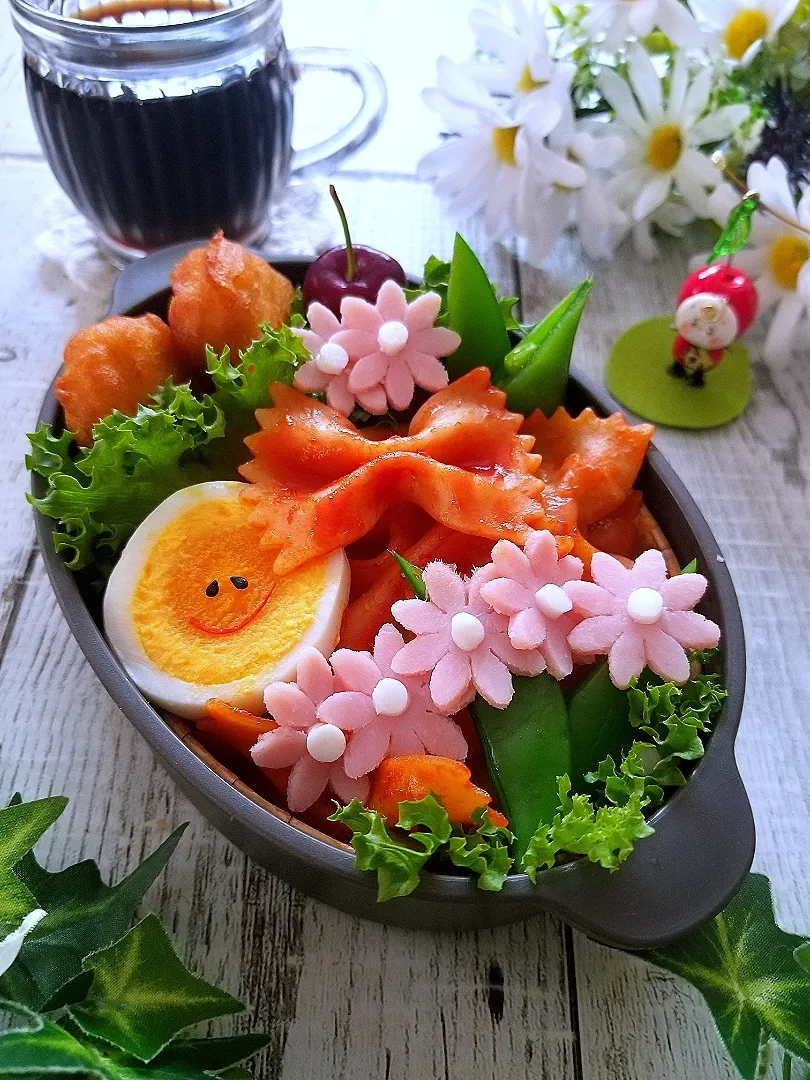 リボンパスタチーズ焼き弁当|sugar beansさん