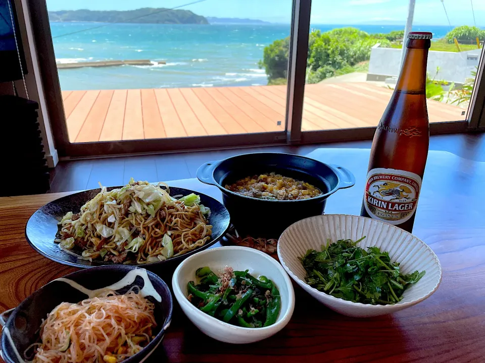 Snapdishの料理写真:2022.6.26 焼きそばランチ🍻🍻🍻|ゆみずさん