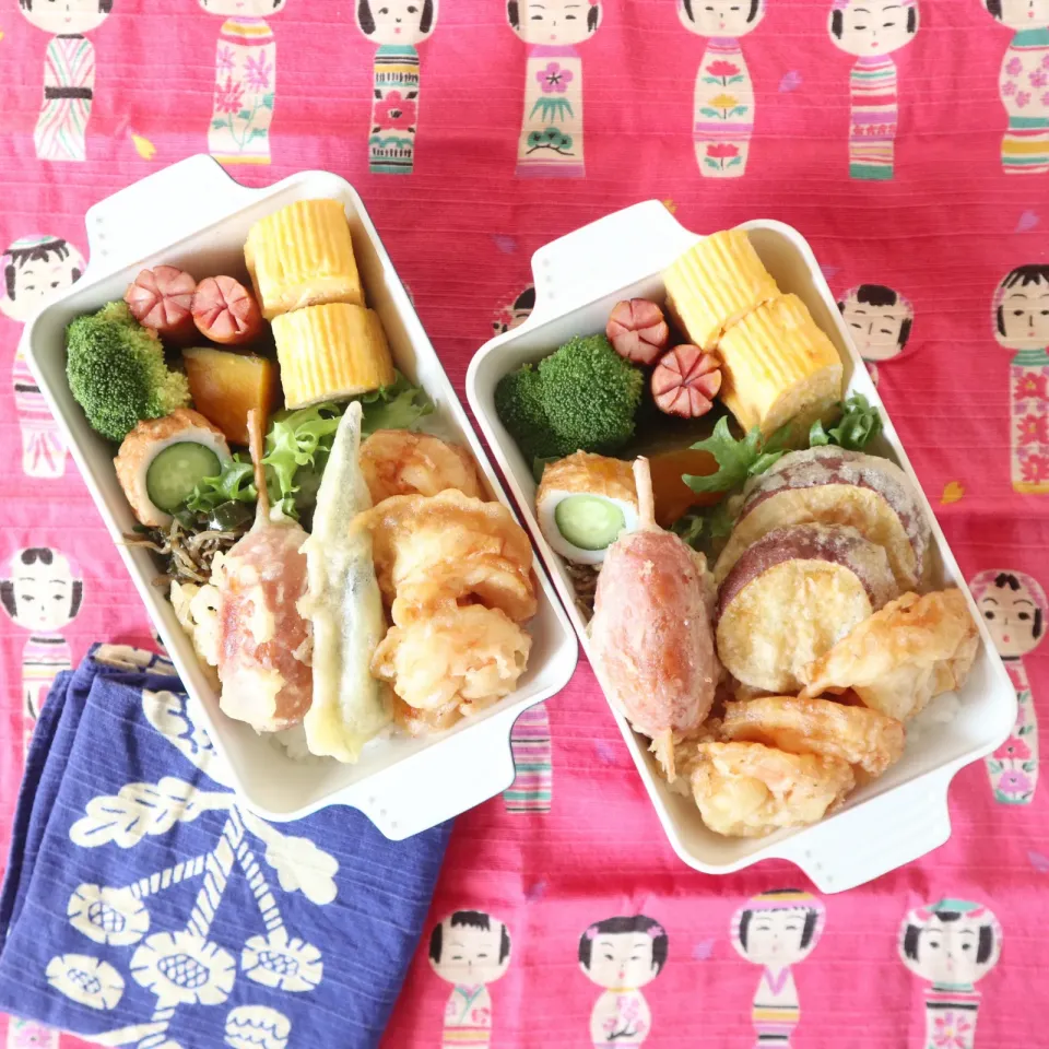 高校生男子弁当🍱天丼|なかじー。さん