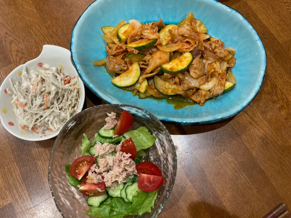 Snapdishの料理写真:今日も 採れたて野菜で晩ご飯🥬|sakuramochiさん