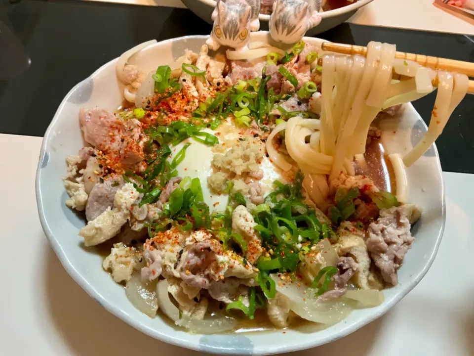 冷やし豆腐肉キツネの讃岐うどん　　　　　　　　　　豆腐は枝豆豆腐|Takeshi  Nagakiさん