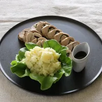 圧力鍋で作った、豚ヘレ肉のさっぱりロール蒸し