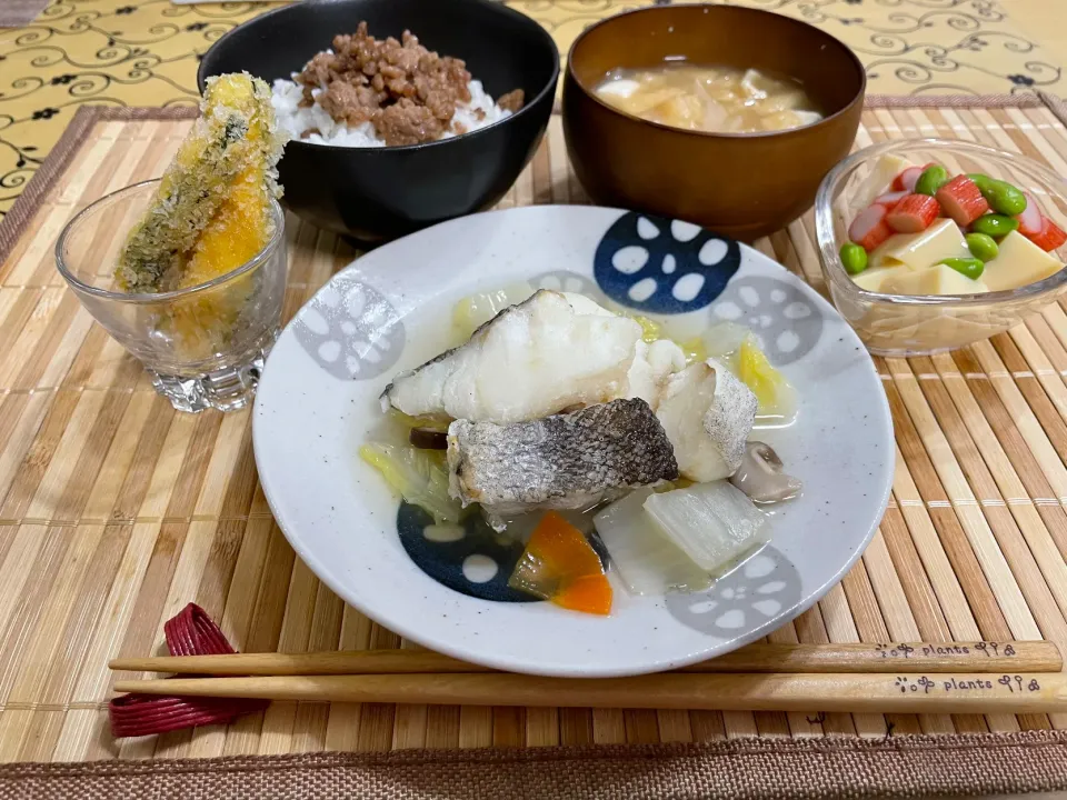 夕飯～鱈と白菜のうま煮|チムニーさん