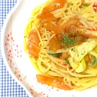 Snapdishの料理写真:冷たいパスタ(トマト)|foochanさん