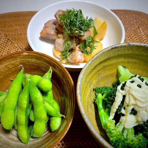 「長芋」を使ってみたSnapdishの料理・レシピ写真:野菜料理トリオ