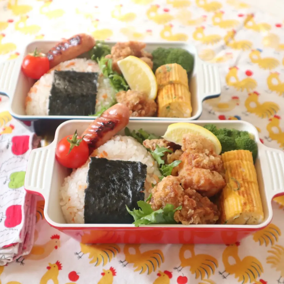 高校生男子弁当🍱唐揚げ弁当|なかじー。さん