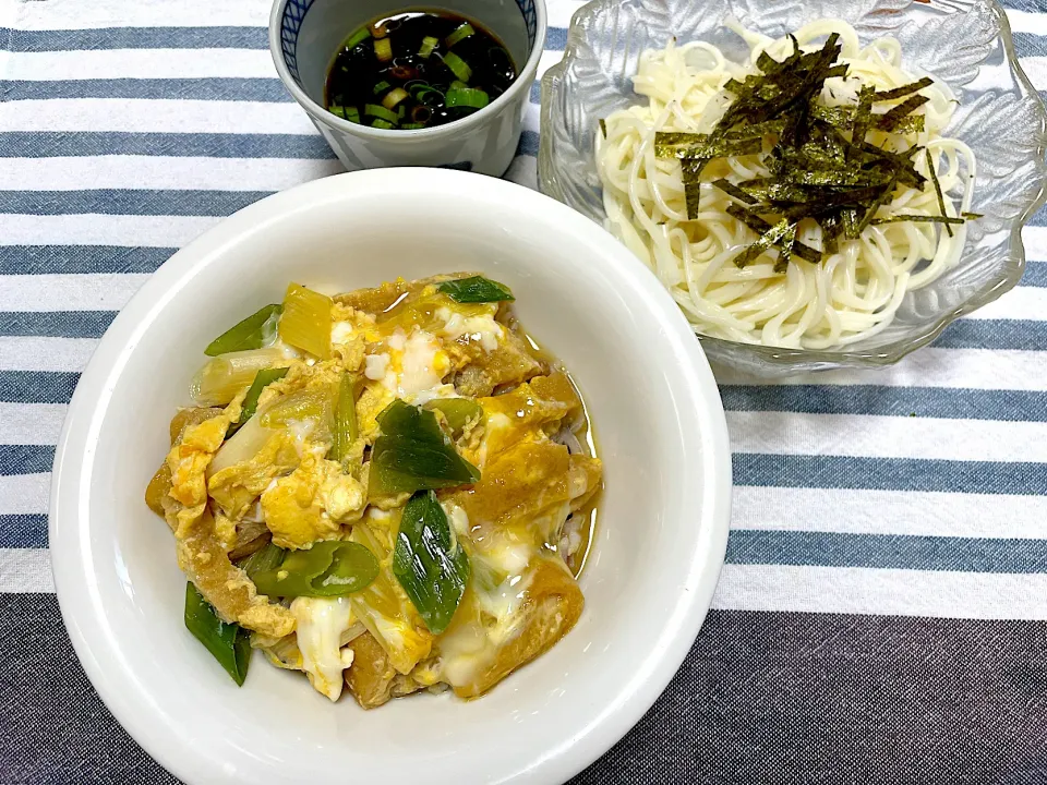 きつね丼、半田素麺|jackybeanさん