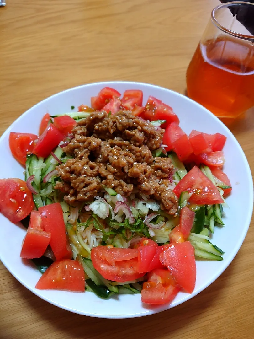 野菜もりもり混ぜそうめん|ごはんきろくさん