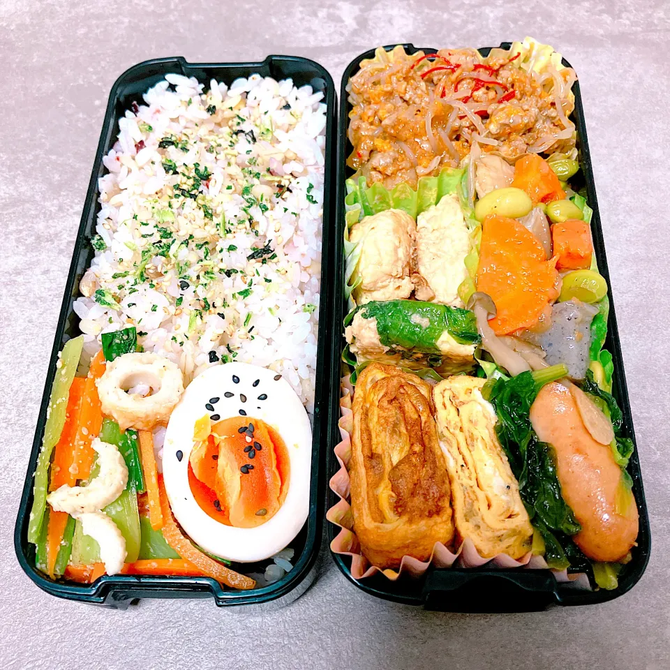 Snapdishの料理写真:お弁当　　　　　　　　　　　　　　　　　　　　　　　　|sabamisoさん