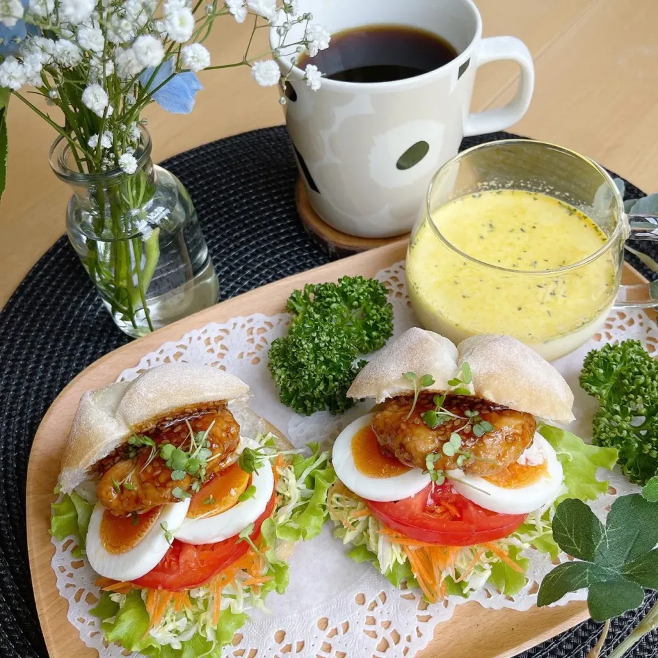 6/30❤︎照り焼きチキンたまごサンド🌱|Makinsさん