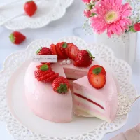 いちごムースケーキ🍓