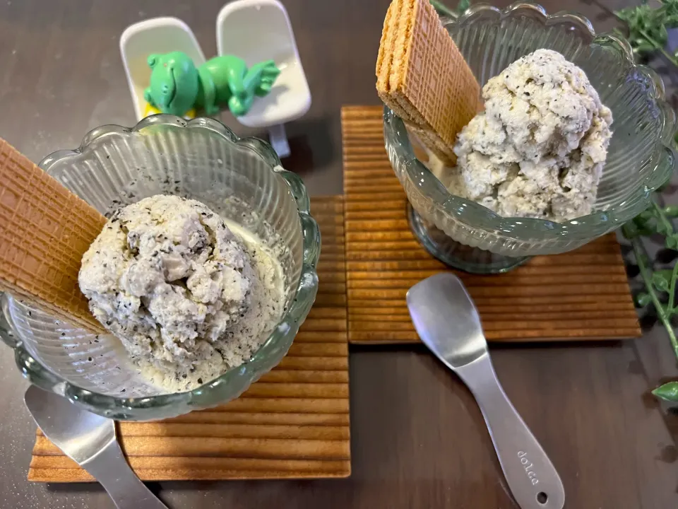 甘酒胡麻アイス🍨おいし💓|noeさん