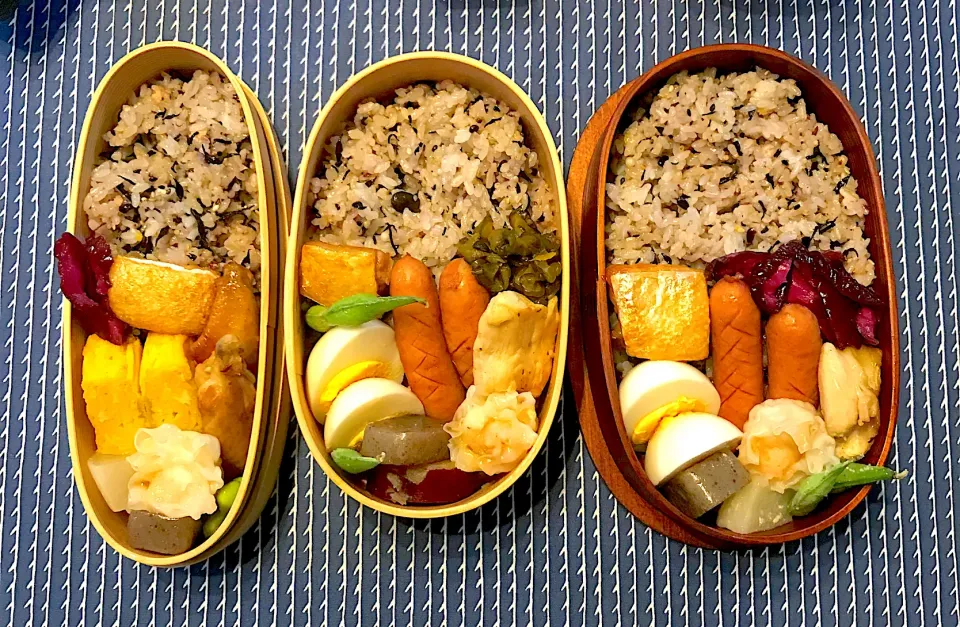 今日は3人分お弁当|リンコさん