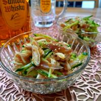 夏野菜とササミの中華風サラダ