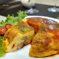 Snapdishの料理写真:簡単❣️炊飯器でスペイン風オムレツ