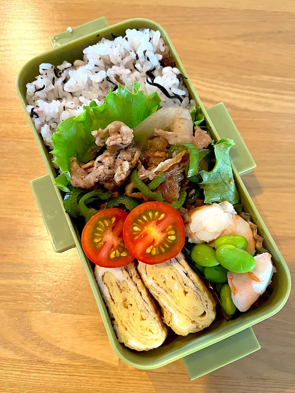 Snapdishの料理写真:進研模試弁当🍱|ちっくんさん