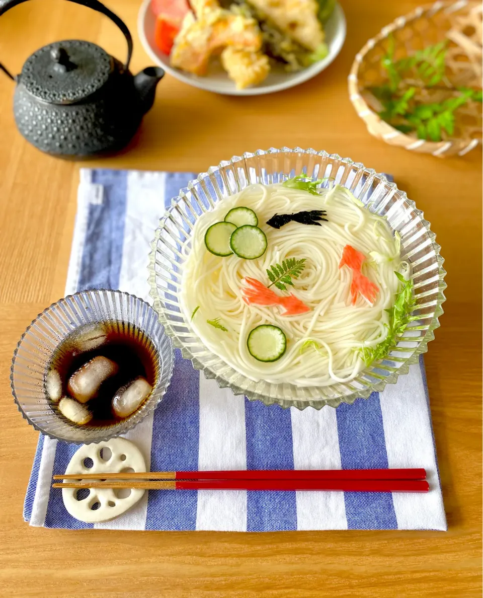 naho_nonaさんの料理 カニカマ金魚そうめん|naho_nonaさん