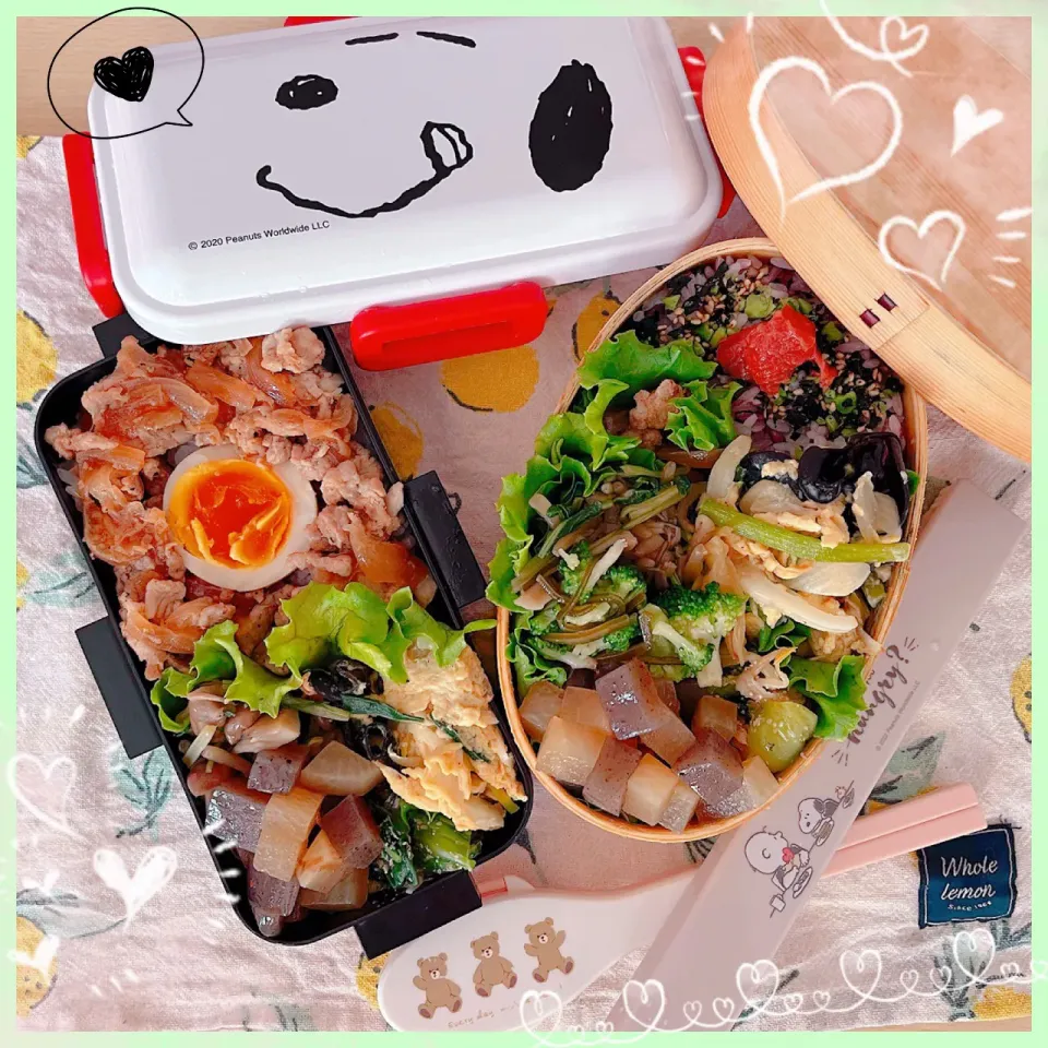 ７／４ ｍｏｎ 豚の生姜焼き弁当🍴|rinaronarさん