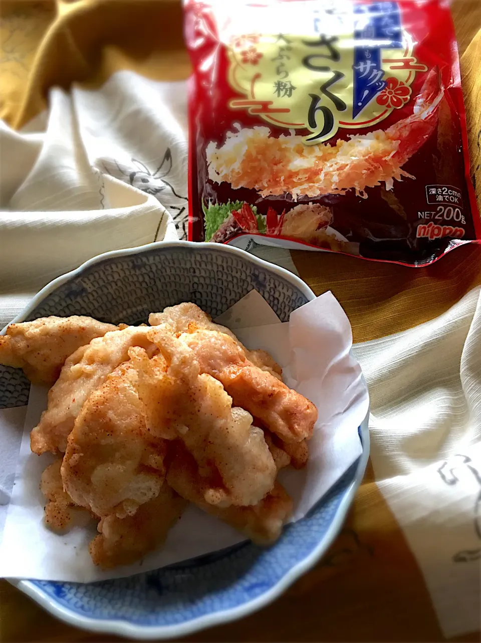 Snapdishの料理写真:とり天明太子味|じゅんじゅんさん