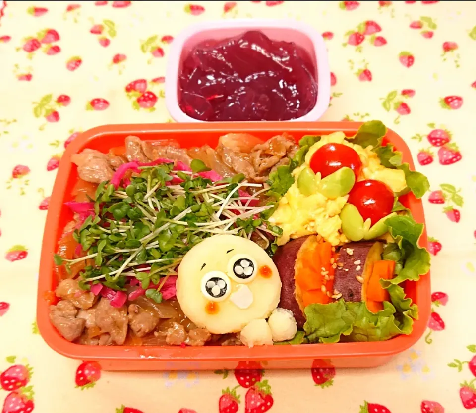 Snapdishの料理写真:豚生姜焼丼弁当❤️|みちゅあしさん