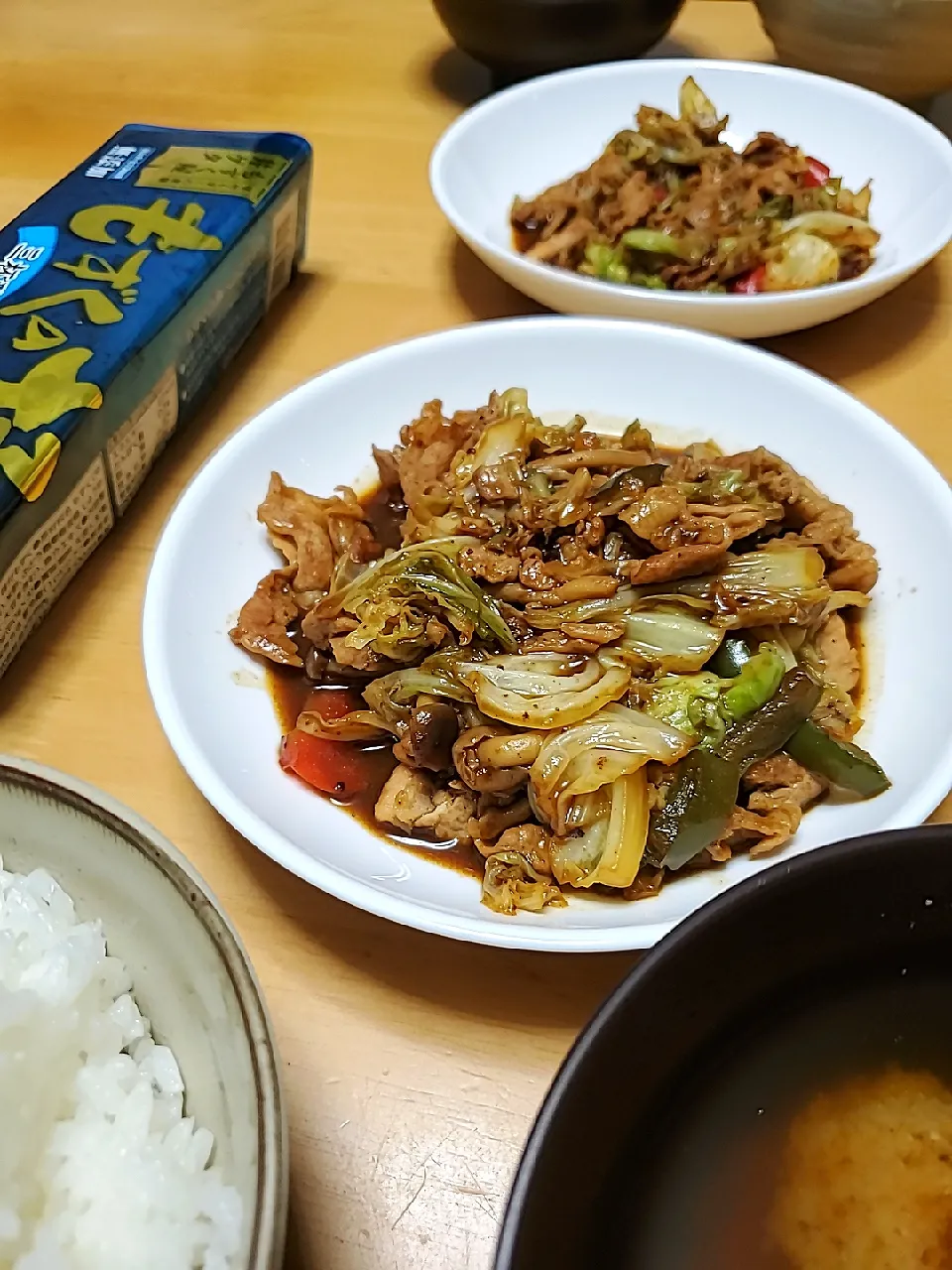 回鍋肉ともずく定食|まゆっこさん