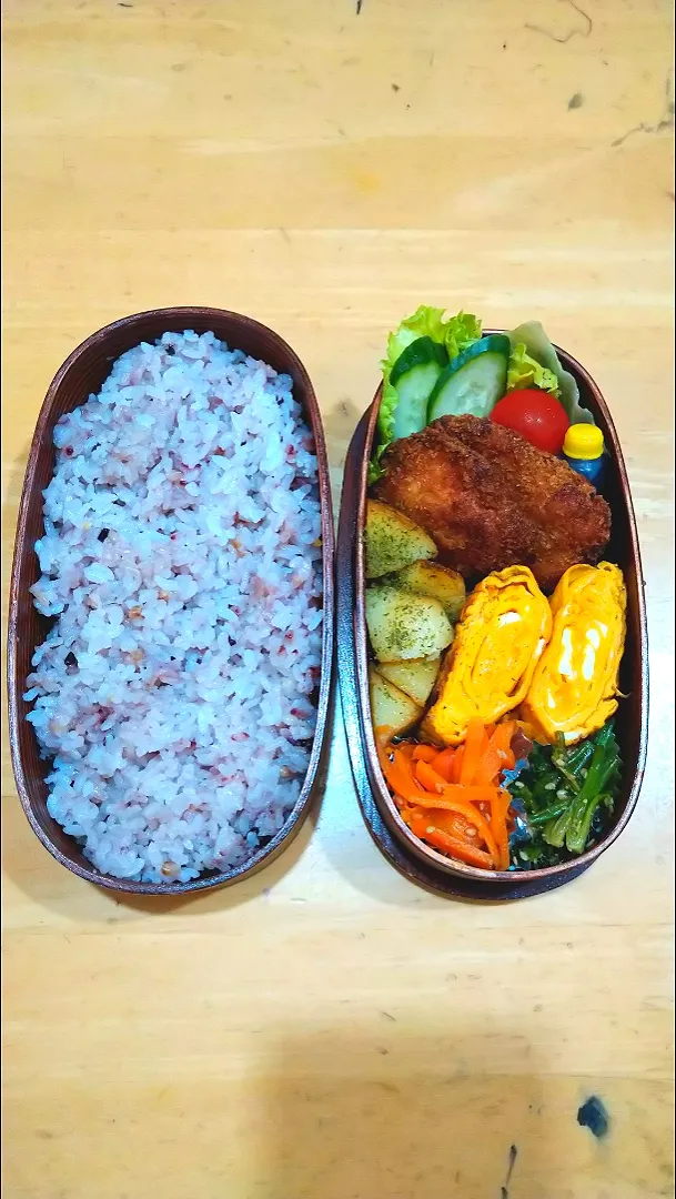 Snapdishの料理写真:チキンカツ弁当|NOZUさん