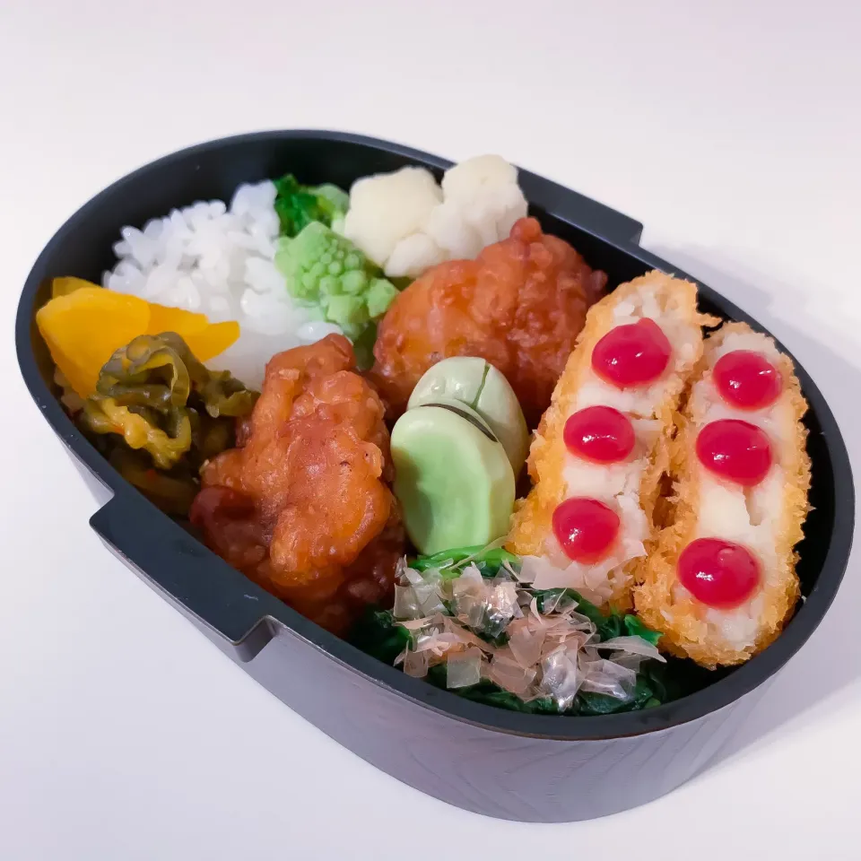 ケチャップでドット柄お弁当|cocoさん