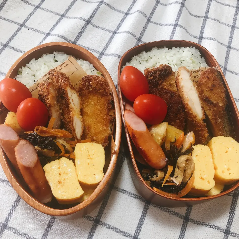 Snapdishの料理写真:次男＆三男男子高校生弁当|mickyさん