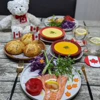 Snapdishの料理写真:カナダデー🇨🇦ディナー|シュワシュワキッチンさん