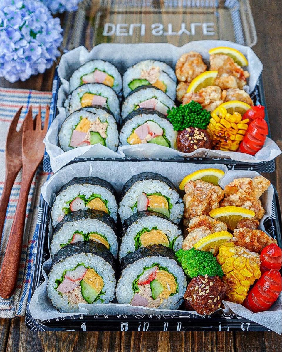 サラダ巻き弁当