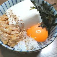 Snapdishの料理写真:納豆丼😊✨|じゅんじゅんさん