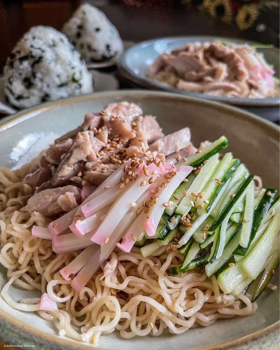 梅肉つゆで冷やし麺|Kashimanakitchenさん