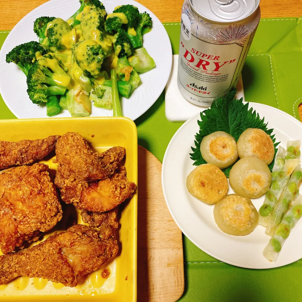 フライドチキン
あじと野菜の包み焼き
ブロッコリーのカレーソース|naoさん