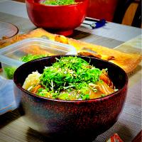 イサキの琉球丼✨✨✨夏の薬味を乗せて。