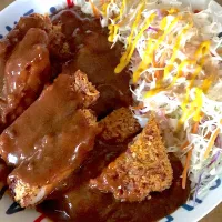 カツカレー❤️🍺