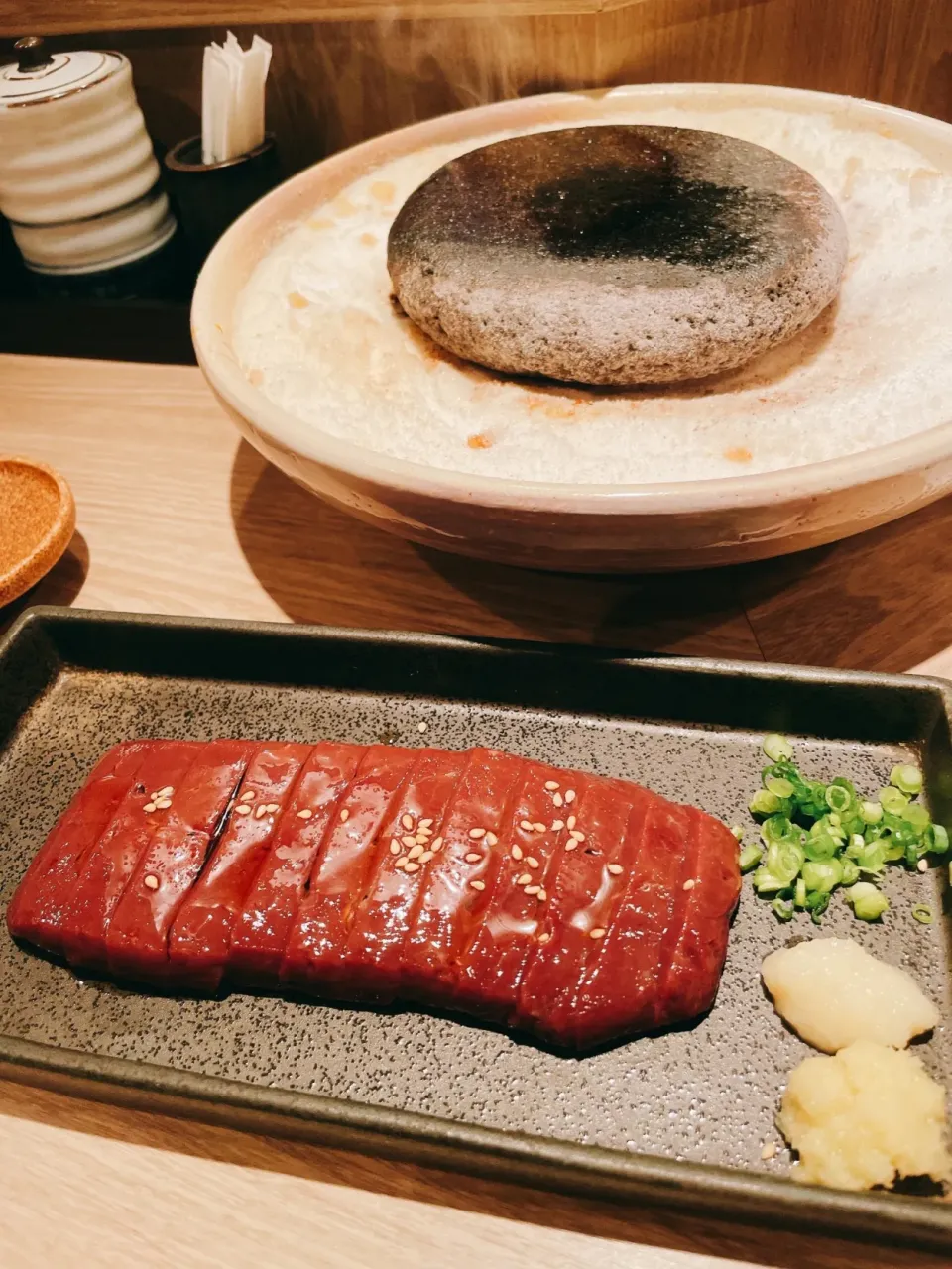 お肉専門店　レバー石焼き　ごま油塩🫢|marioさん