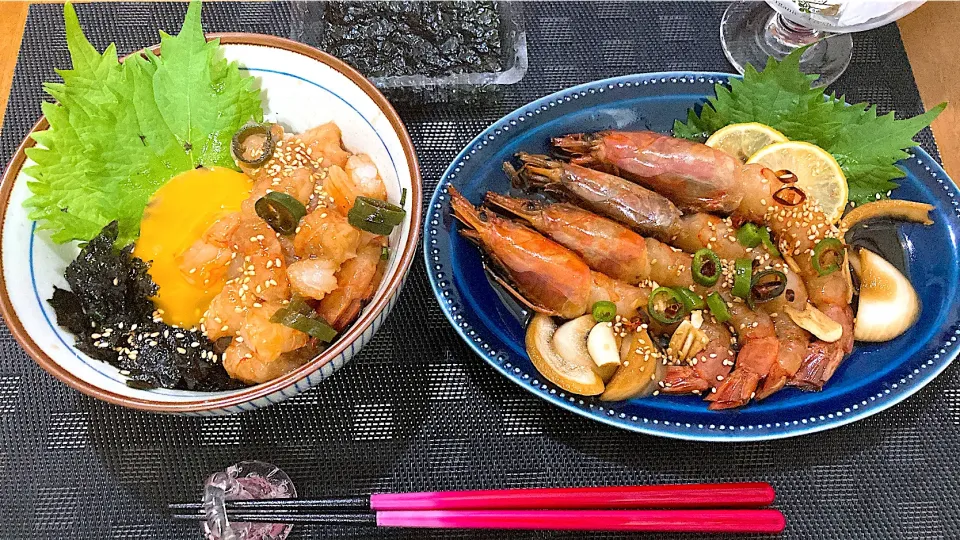 Snapdishの料理写真:カンジャンセウとカンジャンセウ丼|ゆうかさんさん