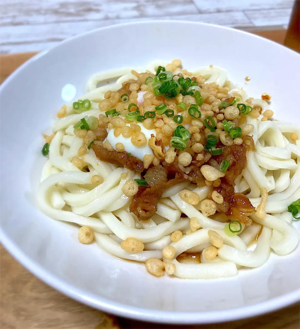 Snapdishの料理写真:冷やしぶっかけうどん◥█̆̈◤࿉∥|さくらさん