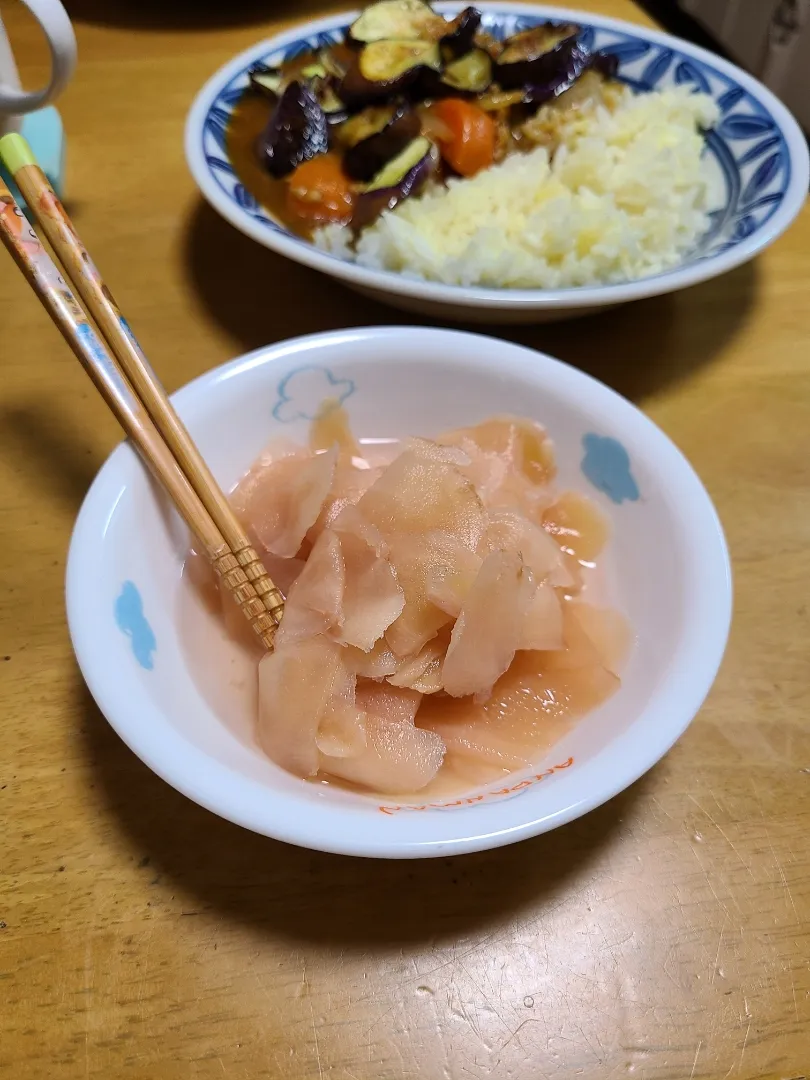 新生姜の甘酢漬け
夏野菜カレー|はなはなさん