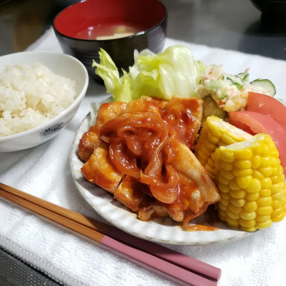 Snapdishの料理写真:ポークチャップ|おでんくんさん