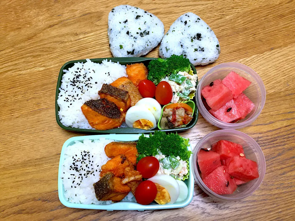 Snapdishの料理写真:鮭の唐揚げ弁当|ゆさん